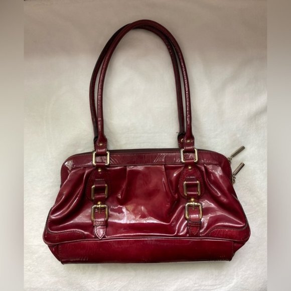 Vintage Michel Angelo red patent leather red purse - Picture 6 of 16